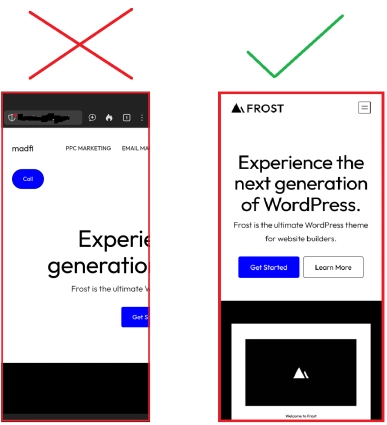 mobile friendly website design comparison
