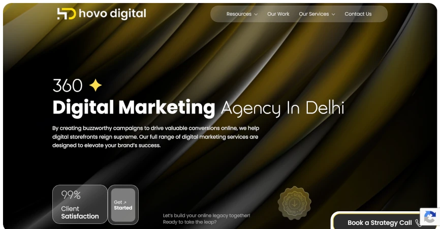 hovo digital agency home page