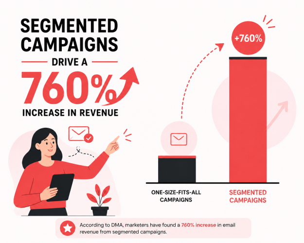segmented email campaigns impact revenues