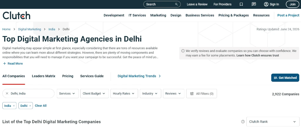 top digital marketing agencies delhi ncr clutch
