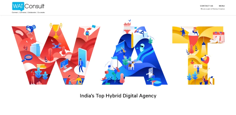 watconsult digital agency home page
