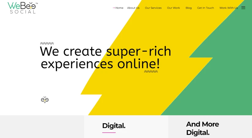 weebee social digital agency home