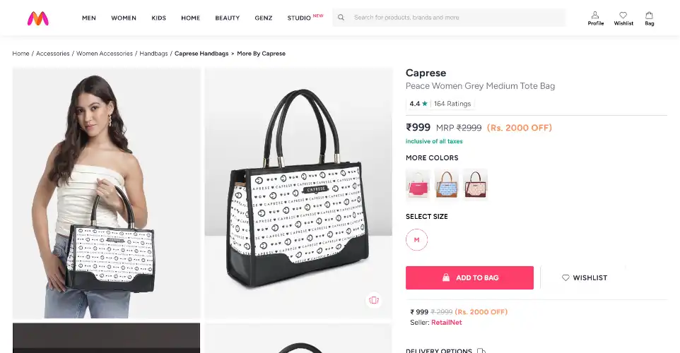 myntra product page reviews ratings