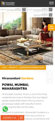 whatsapp cta button hiranandani