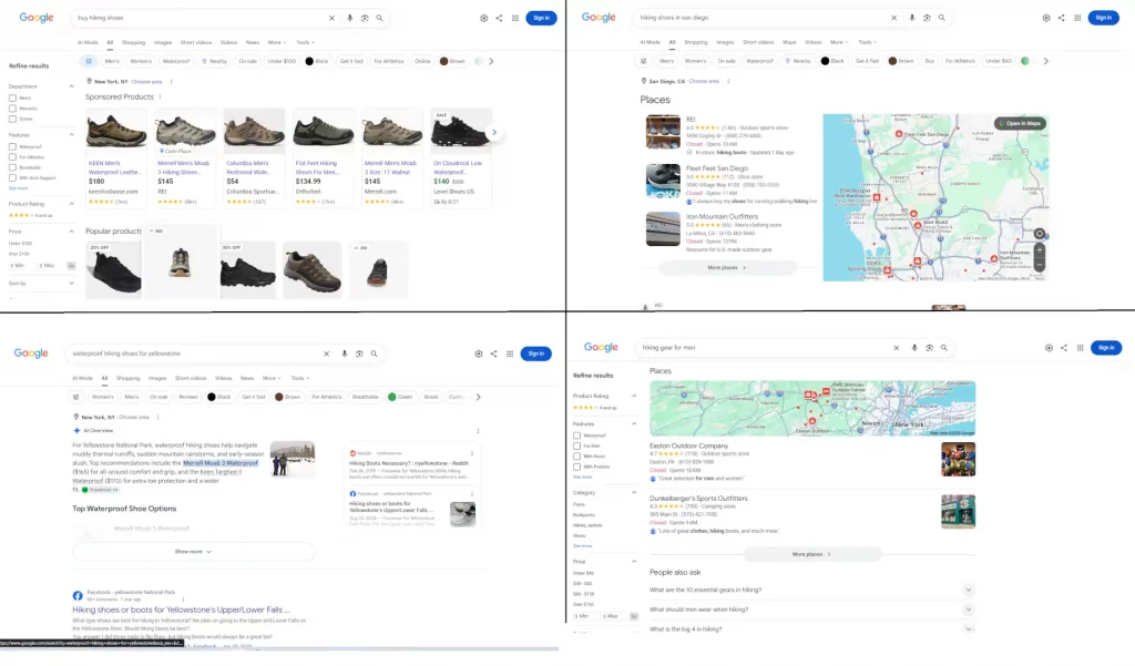 google serp page pixel depth displacement
